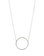 LYNSEY DE BURCA Ancaire Circle Necklace - Silver