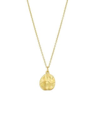 MARY K Brushed Gold Cornflake Necklace