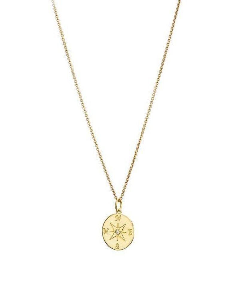 MARY K Gold Compass Necklace