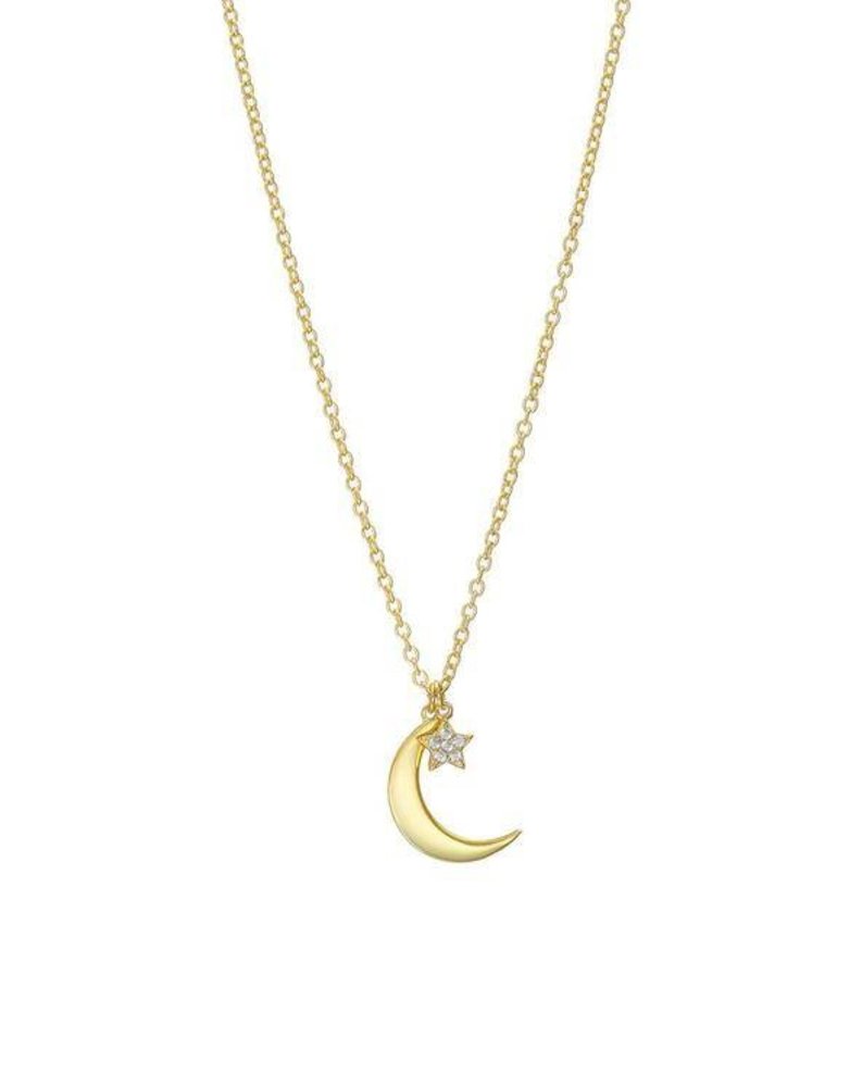 MARY K Gold Moon and Star Necklace