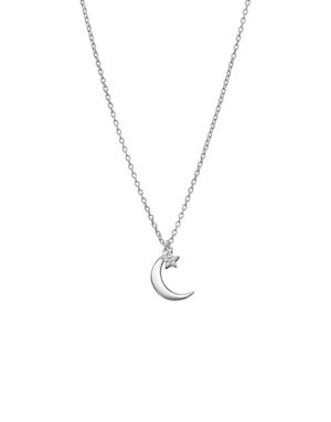 MARY K Silver Moon and Star Necklace