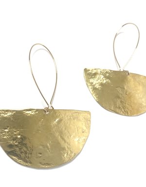 DAKIDAKI DESIGN Isa Halfmoon Brass Earrings