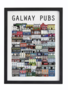 COWFIELD DESIGN Galway Pubs Print Large Unframed