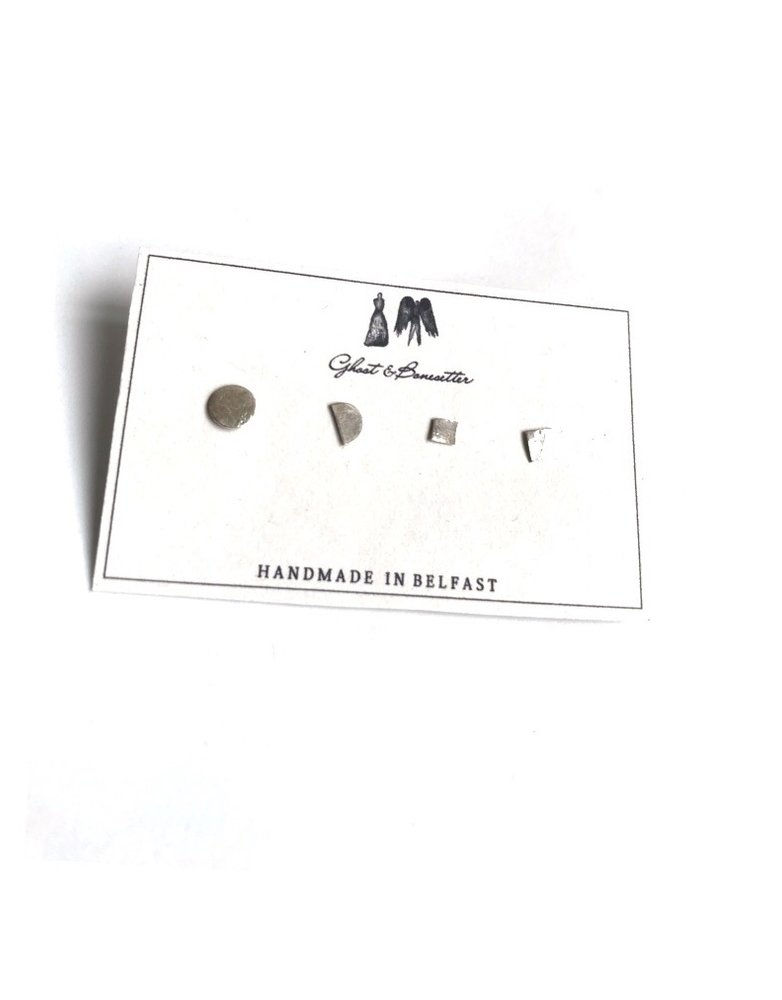 GHOST & BONESETTER 4 Set Stud Earrings - Gold