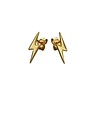 MARY K Gold Lightning Bolt Stud Earrings