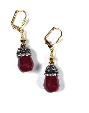 K KAJOUX Zuhair Red Short Earrings