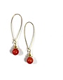 K KAJOUX Sponge Coral Long Earrings