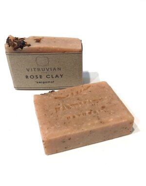 VITRUVIAN SOAP Rose Clay and Bergamot Soap