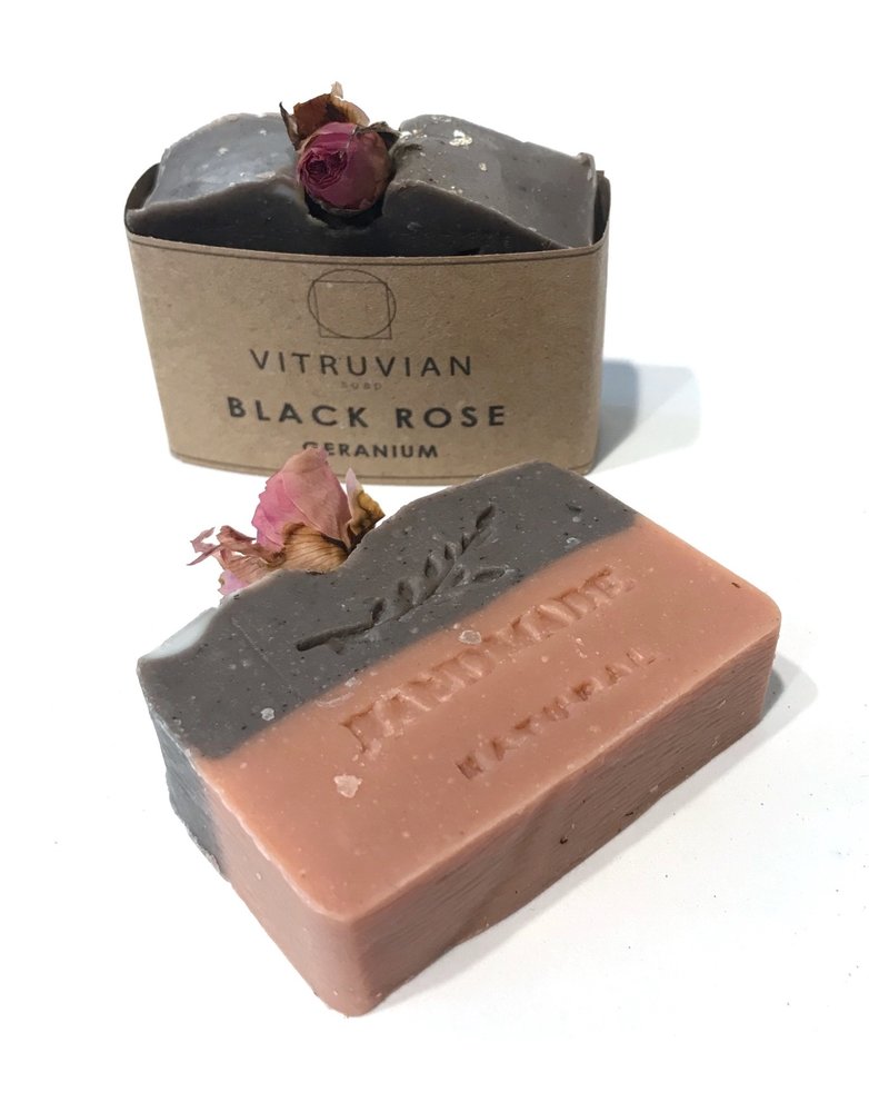 VITRUVIAN SOAP Black Rose and Geranium Soap