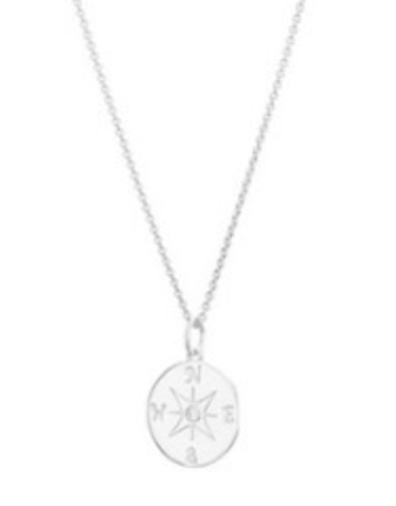 MARY K Silver Compass Necklace