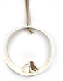 KARO ART Porcelain Hoop Ornament- Love Birds
