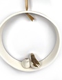 KARO ART Porcelain Hoop Ornament- Love Birds