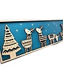 SNOW Waiting For Santa Wood Decoration