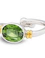 GALLARDO AND BLAINE Senna Ring - Peridot Silver/Gold