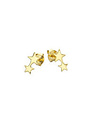 MARY K Gold Double Star Stud Earrings