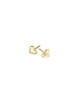 MARY K Gold Small Heart Stud Earrings