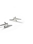 MARY K Silver Lightning Bolt Stud Earrings