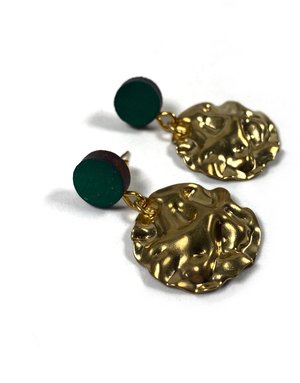 SHOCK OF GREY Cornflake Earrings - Green