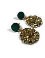 SHOCK OF GREY Cornflake Earrings - Green