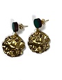 SHOCK OF GREY Cornflake Earrings - Green