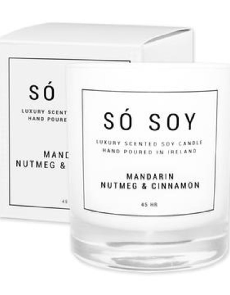 SO SOY Soy Candle - Mandarin, Nutmeg & Cinnamon