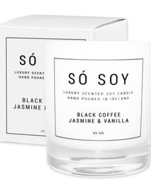 SO SOY Soy Candle - Black Coffee, Jasmine & Vanilla