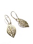 KAIKO STUDIO Delicate Brass Leaf Earrings