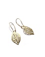KAIKO STUDIO Delicate Brass Leaf Earrings