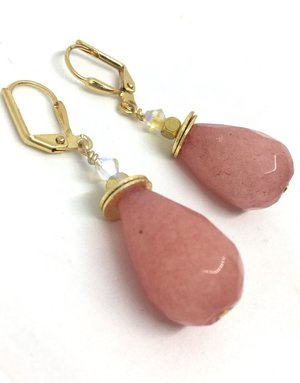 K KAJOUX Aeolian Pink Drop Short Earrings