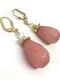 K KAJOUX Aeolian Pink Drop Short Earrings