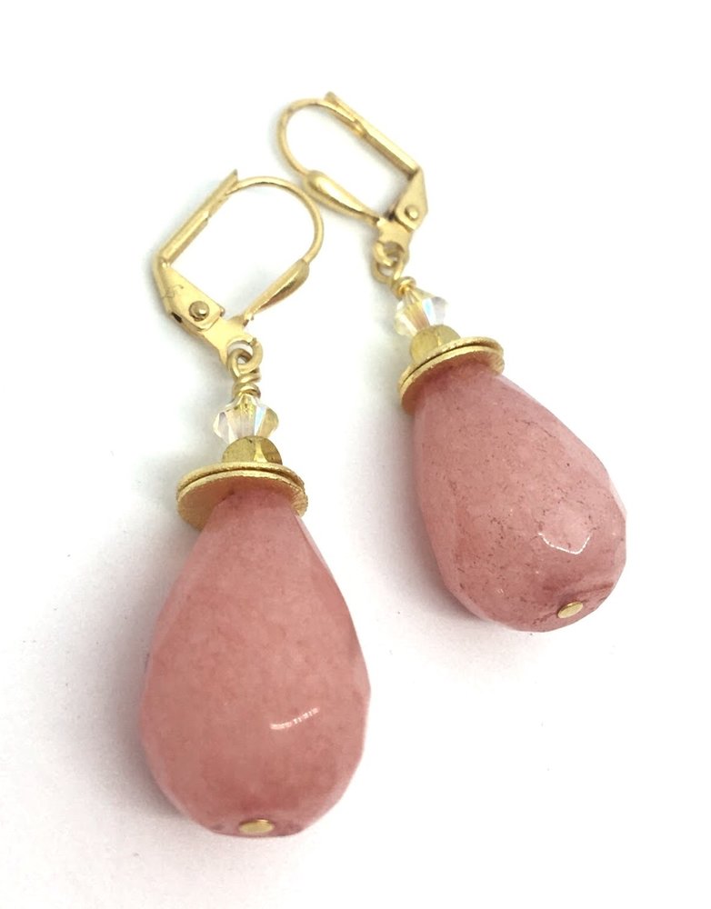 K KAJOUX Aeolian Pink Drop Short Earrings