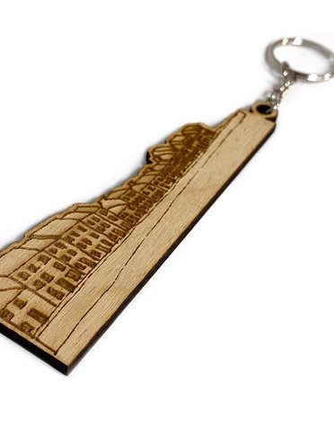 MY SHOP COLLECTION Wooden Keyring - The Long Walk