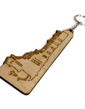 MY SHOP COLLECTION Wooden Keyring - Salthill Diving Board