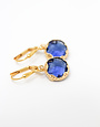 K KAJOUX Mini Zante Blue Short Earrings