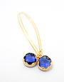 K KAJOUX Mini Zante Blue Long Earrings