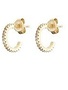 MARY K Gold Pave Mini Hoop Earrings