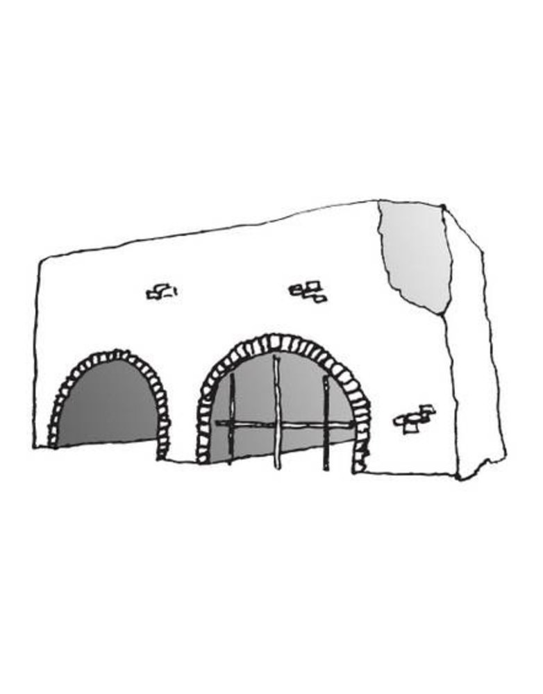 MY SHOP COLLECTION A3 Print Spanish Arch - White/Grey