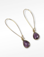K KAJOUX Plum Deco Teardrop Long Earrings