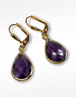 K KAJOUX Plum Deco Teardrop Short Earrings