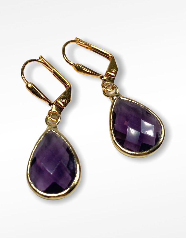 K KAJOUX Plum Deco Teardrop Short Earrings