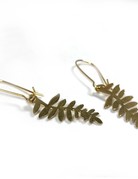 KAIKO STUDIO Delicate Brass Fern Earrings
