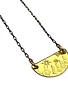 KAIKO STUDIO Hand Stamped Forest and Stars Brass Necklace