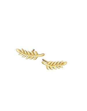 MARY K Gold Leaf Stud Earrings
