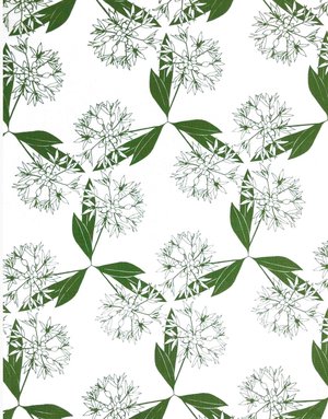 JUPITER RED Linen Tea Towel - Wild Garlic