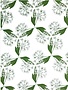 JUPITER RED Linen Tea Towel - Wild Garlic