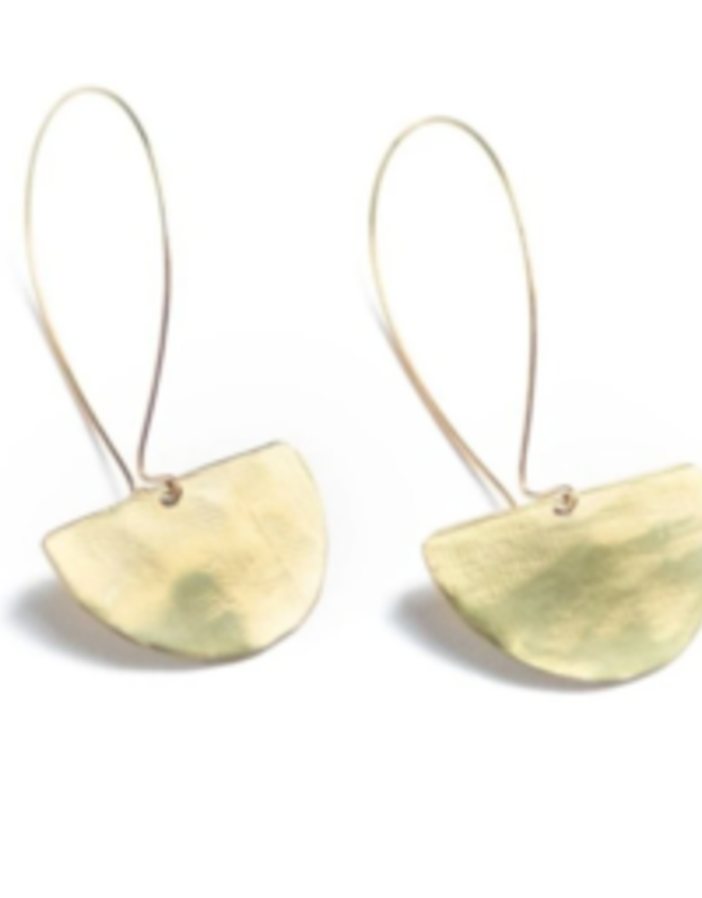 DAKIDAKI DESIGN Ona Halfmoon Brass Earrings