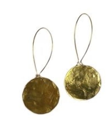 DAKIDAKI DESIGN Elle Round Brass Earrings