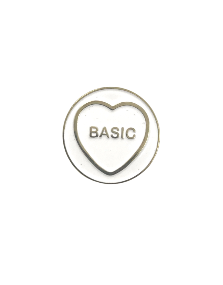 FINTAN WALL DESIGN Enamel Hate Heart Badge - Basic