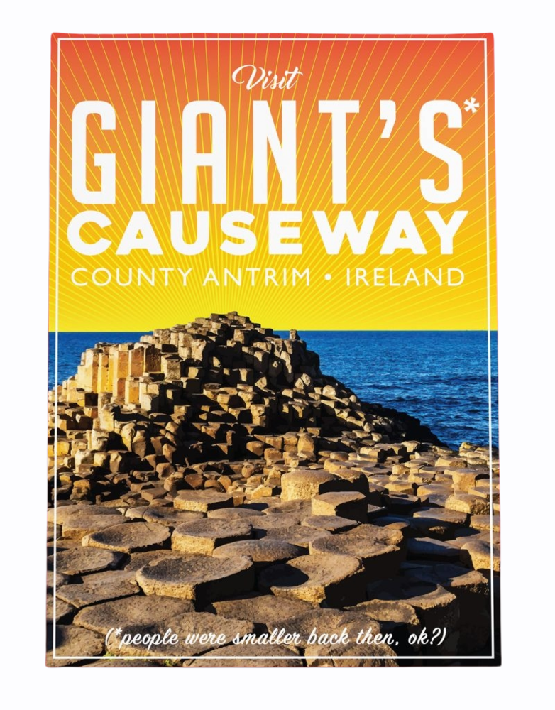 FINTAN WALL DESIGN A4 Print - Giants Causeway