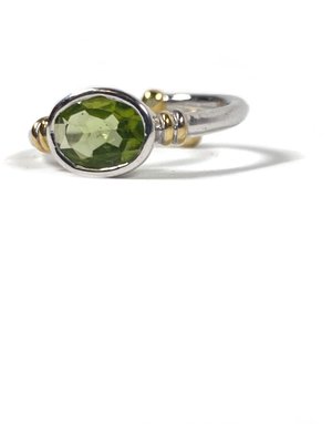 GALLARDO AND BLAINE Senna Ring - Peridot Silver/Gold